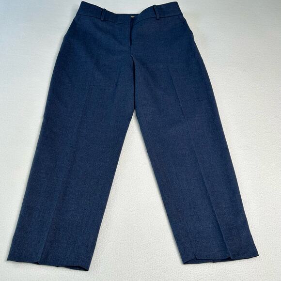 Talbots Women's Size 4 NWT Luxe Wool Slim Ankle Pant Blue - Picture 4 of 10
